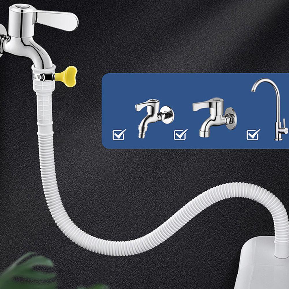 1pc 1-5M White Drain Hose Pipe Air Conditioning Drain Pipe For Faucet Accessories Washing Machine Water Pipe Home Hardware