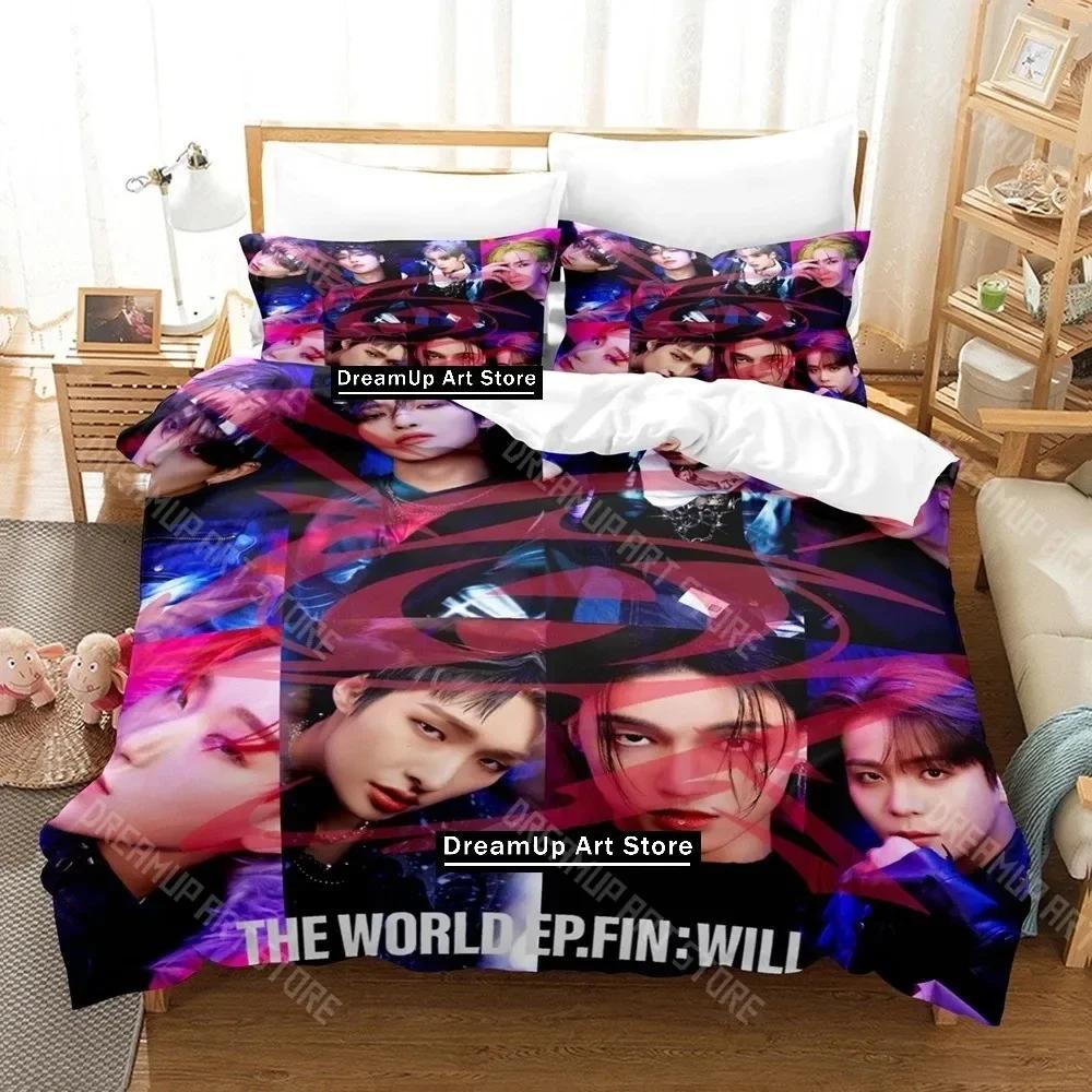 

3D Print The World Ep.fin Will Bedding Set Cartoon Anime three-piece set Adult Kid Bedroom Duvetcover Sets 3D Kawaii EU Single 90x200cm