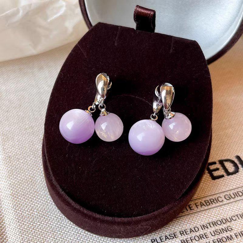 Unique Korean Ball Dangle Drop Earrings Elegant Charm Earrings Ear Buckle Fashion Jewelry For Women Girls Gifts