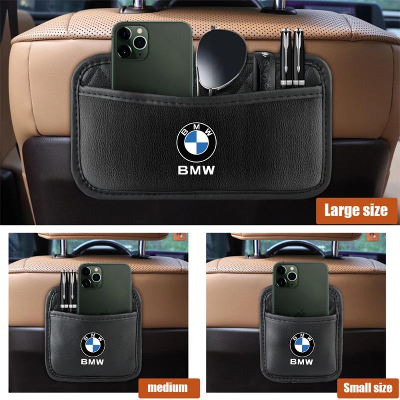 1 szt. Samochodowe Organizery Samoprzylepne Kieszonki Pudełko do Przechowywania w Samochodzie Torba Kolekcjonerska na Karty Telefon Klucze Samoprzylepna Kieszonka do BMW M Performance