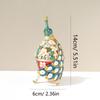 Russian Enamel Easter Egg Jewelry Box Handmade Metal Craft Gift for Women
