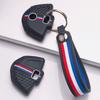 Anti Lost Silicone Keychain Lanyard for BMW G310R G310GS F750GS F850GS with Keychain Honeycomb Texture Racing Stripe Moto Smart Key Shell Protector