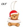 DIY Holiday Hanging Decorations Christmas Wooden Ornament, Cute Bear Gingerbread Gnome Cat Dog Personalized Winter Gifts for Tree, Party Home