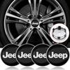 4 Stück 56/60mm Auto Radnabenkappe Auto Zubehör für JEEP Wrangler Grand Cherokee JK TJ Compass Renegade Patriot Trail Hawk
