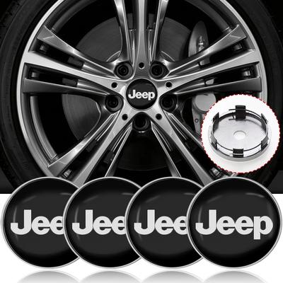 4Pcs 56/60mm Car Wheel Center Hub Cap Car Accessorie for Wrangler Grand Cherokee JK TJ Compass Renegade Patriot Trail Hawk