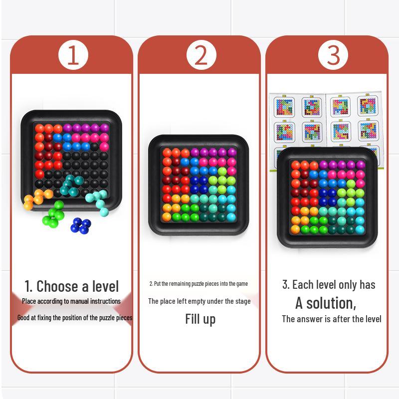 Kids' Intellectual Magic Beads Puzzle - Logic Development & Parent-Child Interaction Game