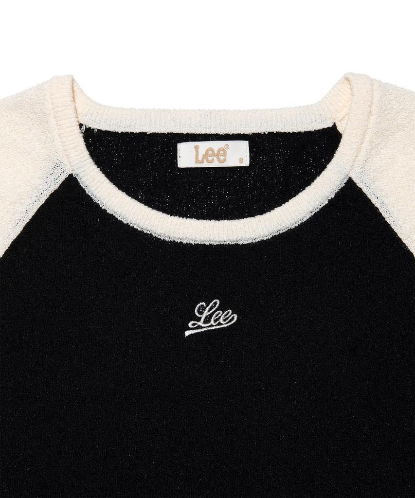 LEE Women'S Raglan Color Block Knit Black