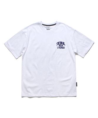 ABNORMALTHING Stereo Oversized T-Shirt White (Stereo T-Shirt White)