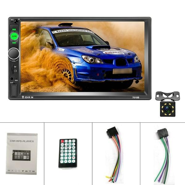 7\ HD MP5 Touch Screen Car Player Digital Display Support Bluetooth Multimedia USB Autoradio Mirror Link Rear View Camera Connection