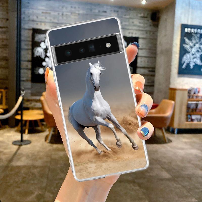 

Horse Great Beauty Galloping Phone Case Cover for Google Pixel 8 7 6 5 4 4XL Silicon 7A 6A 5A 4A 3A 3AXLPro 5G Transparent Shell Pixel 6A