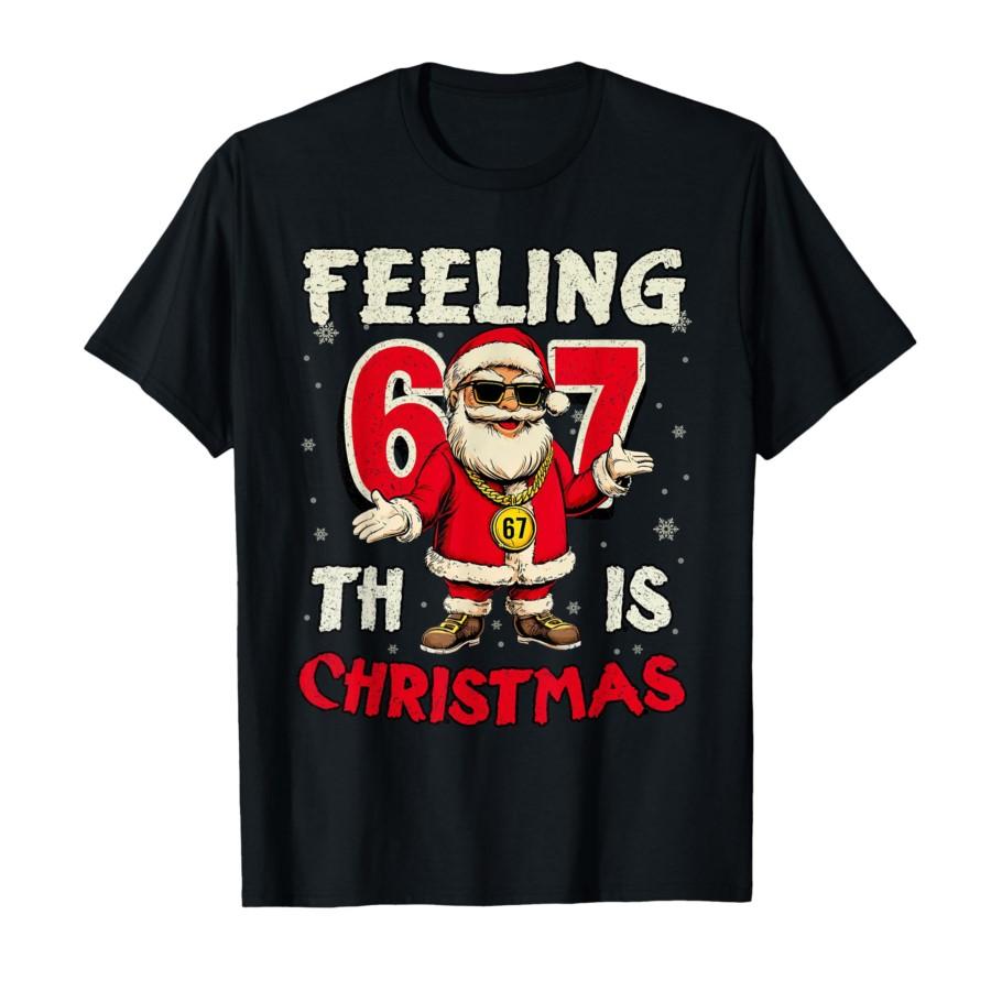 

Vintage Funny 6 7 Six Seven Meme Feeling 6 7 This Christmas T-shirt For Men Women 100% Cotton T Shirts Short Sleeve Tops 1121-2 S