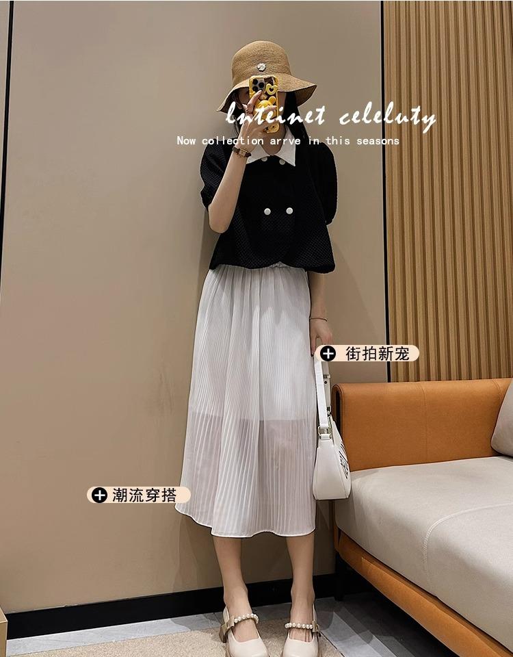 Mary Jane shoes spring summer Internet celebrity white high heels women French thick heel light mouth small leather shoes single shoes women