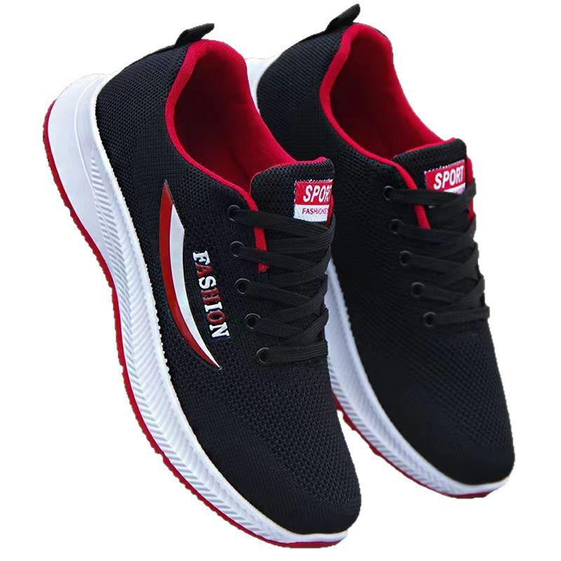 Men's shoes cloth surface breathable casual sports shoes non-slip and wear-resistant medium walking shoes shoes single shoes