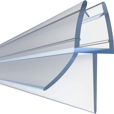Shower Screen Seal Strip PVC Door Bath Shower Seal Strips for 4-6mm Glass 18mm Gap Glue-free Waterproof Weatherstrip #40 #50