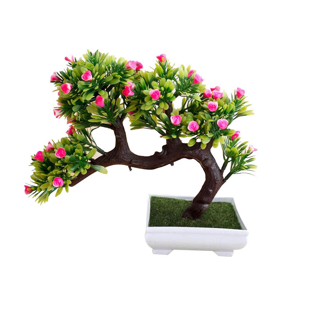 Blooming Bouquet Artificial Flower Tree Pot Bonsai Stage Garden Wedding Party Balcony Decor