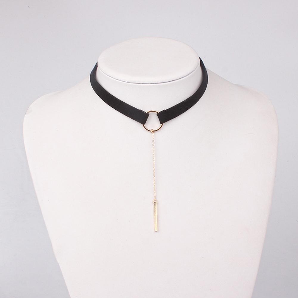 SUMENG 2024 New Fashion Black Velvet Choker Necklace Chain Bar Chokers  For Women Collares Jewelry Gifts