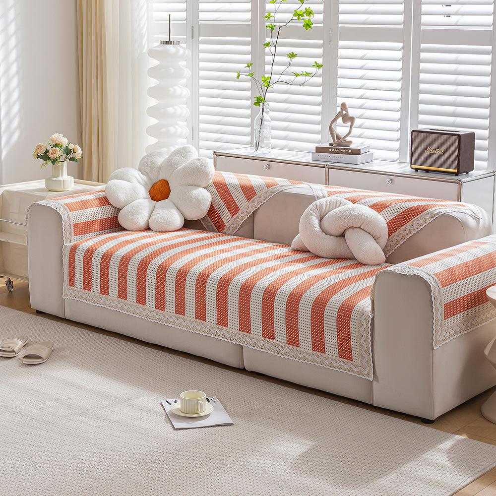 Подушка для дивана из хлопкового льна Four Seasons Universal Weaving Plaid Non Slip Sofa — фото 9