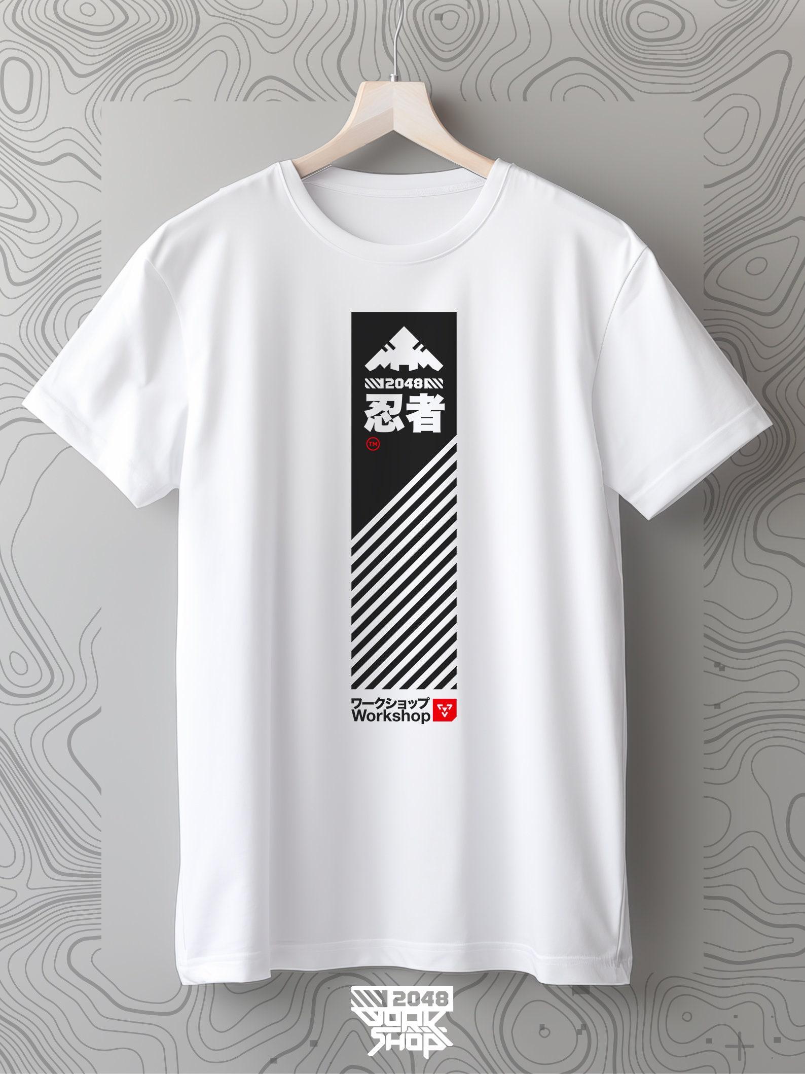 Techwear T-Shirt: Cyberpunk Harajuku Kanji Graphics, Unisex 4XL