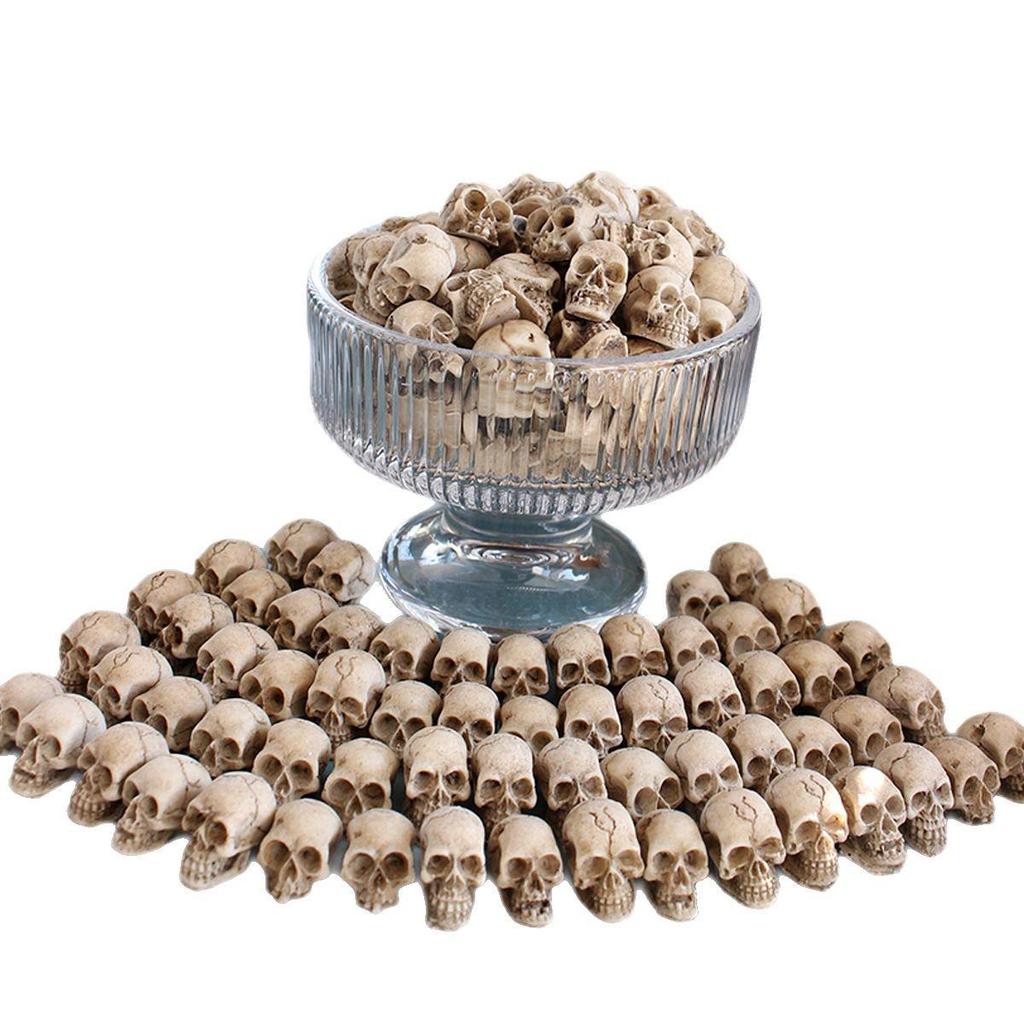 Dwarf Mini Skeleton Set: 20-Piece Halloween & Day of the Dead Decor for Flower Pots and Surfaces