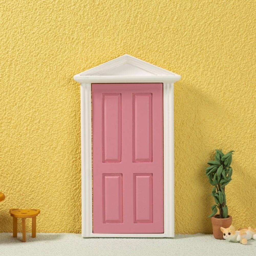 Smoother Edge Mini Wooden Door Miniature Miniature Simulation Furniture  Dollhouse Miniature