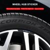 4Pcs Auto Wheel Hub Badge Tire Rim 3D Stickers Accessories For Tesla Model S Model X Model Y Cybertruck Model 3 Model Y