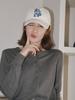 Olinkeompeulliteu [Unisex] Alcp Applique Washed Ball Cap (Cream)