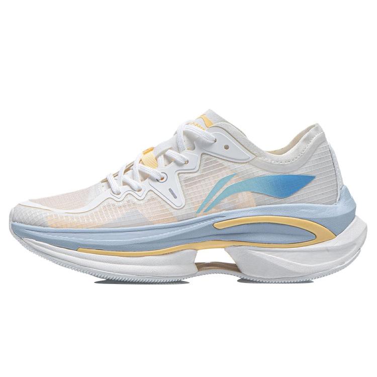 New LiNing WuShi 5S 1.0 Cushioning Anti Slip And Wear Resistant Low Top Running Shoes Women's Mist White ARHR212-4
