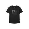 FILA Athletics Logo Print Pullover Round Neck Short Sleeve T-Shirt Men tops Deep-Black A11M121106F-BK