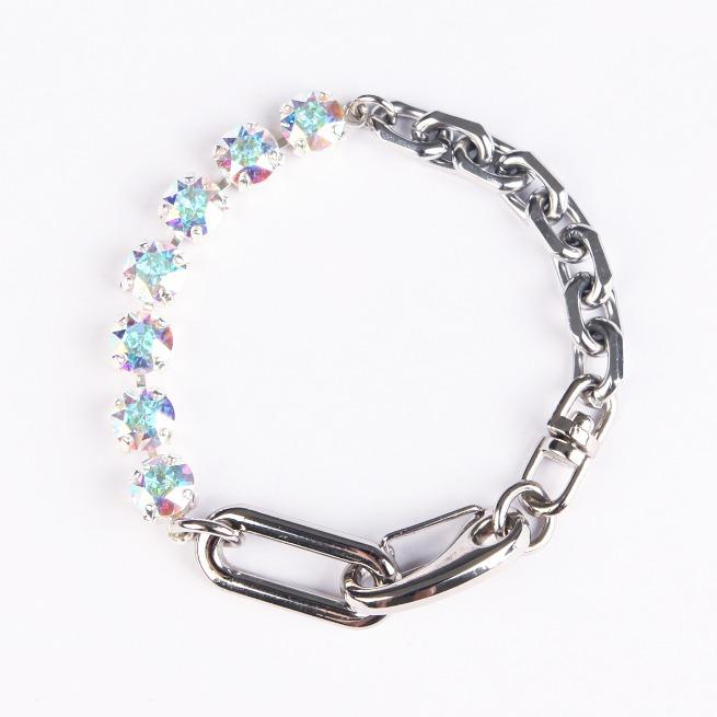 Armo Crystal + Chain Bracelet 01 (8Mm)