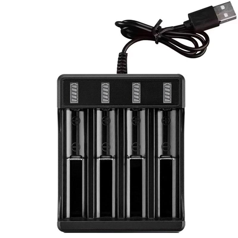18650 Battery Charger 1 / 2 / 4 Slots Dual For 18650 Charging 4.2V Rechargeable Lithium Battery Charger