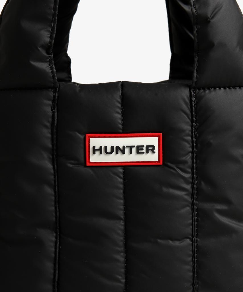 Hunter [Unisex] Intrepid Puffer Mini Tote Bag - Black/Red Box Logo