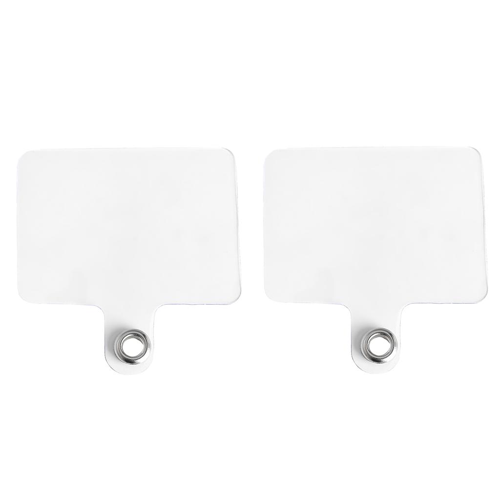 2pcs [5.5x5.7cm] Mobile Phone Lanyard Gasket Film Gasket Perforation-Free Lanyard Accessories