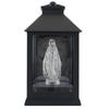 Cerimônia Vela Elétrica Lanterna LED Preta Maria Branca 20cm 1 Peça
