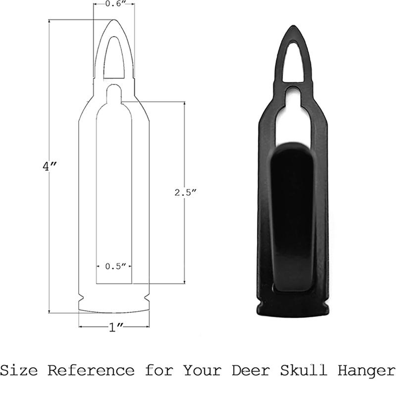Deer Mount Hanger European Mount Skull Hangers Wall Mount Bracket Kit Black Skull Hooker With Easy Installation Kits For Indoor