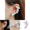 Stylish Simulation Pearl Earring With Sparkling Rhinestones For Fashionable Women