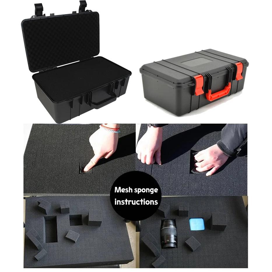 Wasserdichte Schutzwerkzeugkiste Harte Trage-Werkzeugkoffer-Tasche Aufbewahrungsbox Ausrüstung Instrumenten-Werkzeugkasten-Organisator Outdoor-Koffer