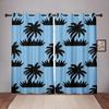 Coconut Tree Carrtoon On Sale Blackout Window Curtain for Bedroom Living Room Bathroom Kicthen Door High Shading New Pattern