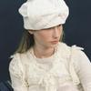 AWESOME NEEDS TURBAN HAT_RIBBON_LACE WHITE