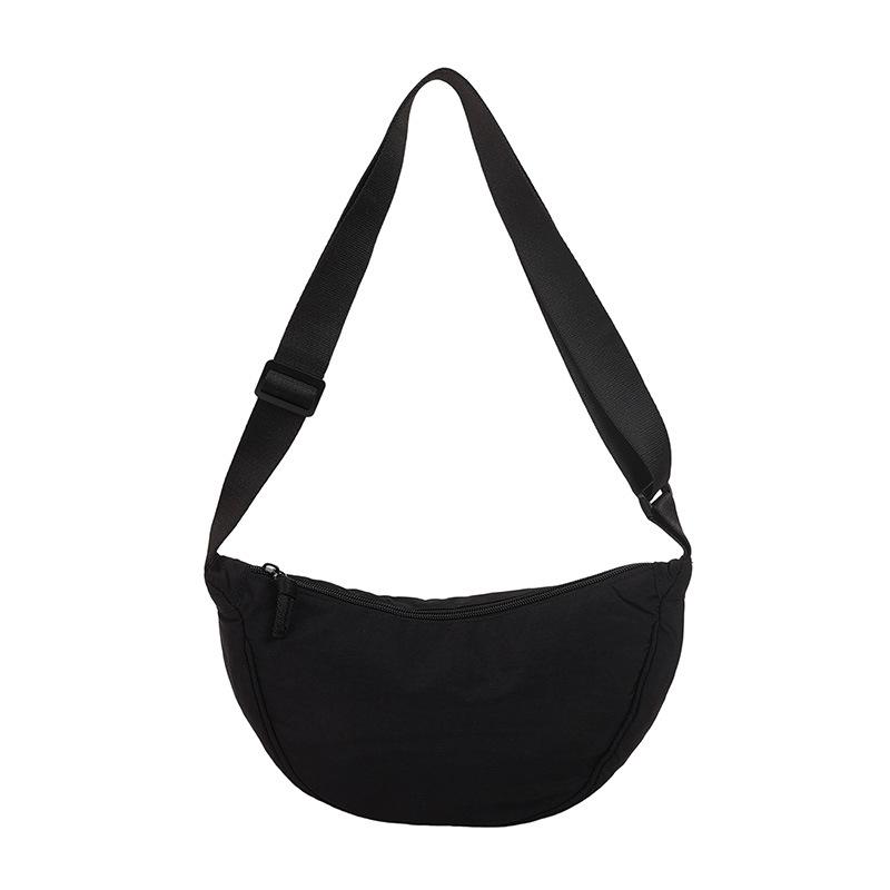 

Nylon Dumpling Women s Crossbody: Simple, Fashionable & Versatile High-End Shoulder Bag for Work and Commute чёрный