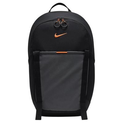 Fabric Backpack Regular Unisex Black & Coal Black & Dutch Orange Casual