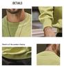 2025 Autumn Men's American Retro Multi-color Raglan Sleeve Round Neck Sweater - Loose Casual Fit