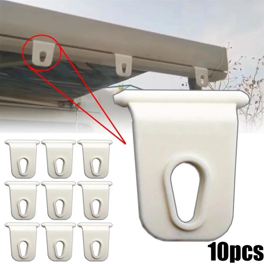 10Pcs Universal Awning Clothes Hook Racks-Set For RV Camper Caravan Party Light Holder RV Awnning Hook Tool Accessories