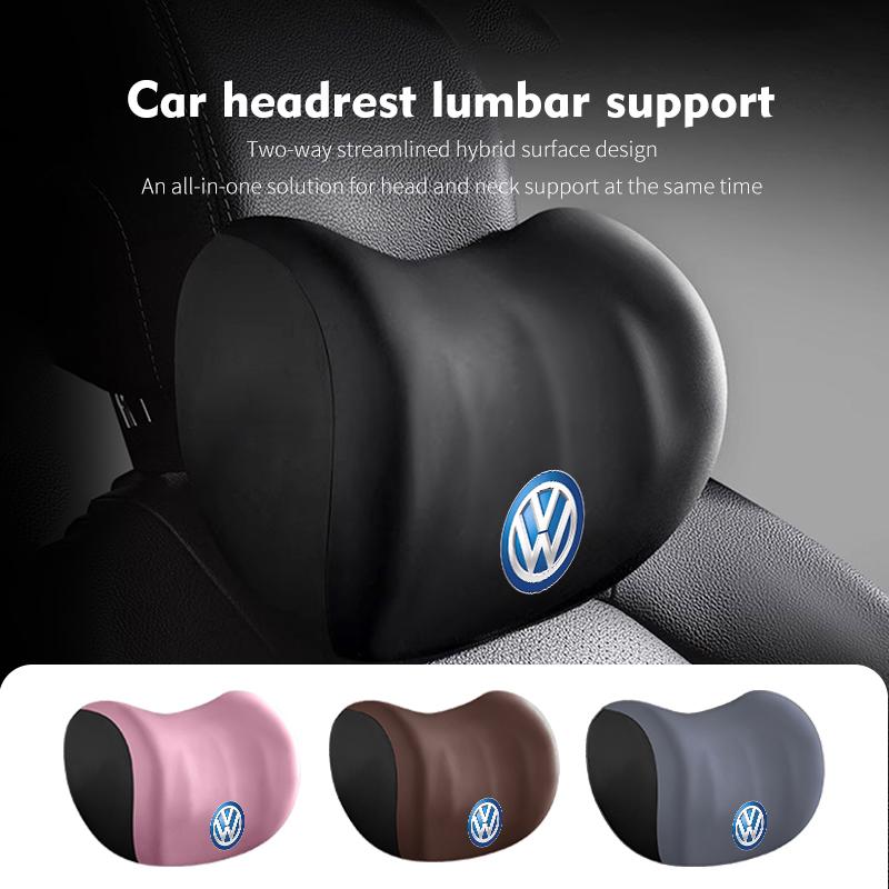 LEG1 Car Seat Cushion Seat Support Pillow Headrest Auto Seat Covers For Volkswagen VW Scirocco Jetta Beetle Golf 4 5 6 Passat Polo B5