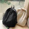 Lightweight Nylon Backpack Solid Color Student Schoolbag Simple Travel Backpack  Girls