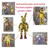 14cm Movable FNAF Action Figures Nightmare Freddy Bonnie Foxy Chica Blacklight Freddy Frostbe Model Collection Toys