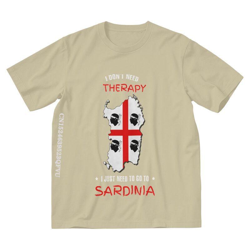 Sardinia Is My Therapy Tshirt Unisex Stylish T Shirts Emo Clothes Italy Flag Italia Italian Pride TShirt Alternative Unisex Clothes