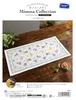 Olympus Thread Embroidery Kit, Megumi Onoe Mimosa Collection Table Centerpiece (approximately 80cm X 40cm) No. 1210, Mimosa and Spring Flowers