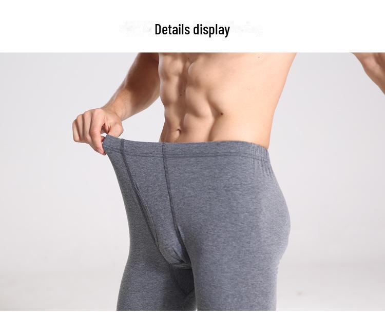 Herren Baumwolle Wolle Hose mit hoher Taille - Leicht, Locker geschnitten, Perfekt für Frühling und Herbst