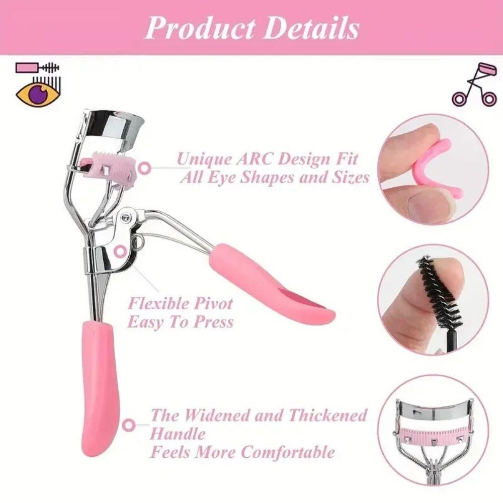 Professional Curling Eyelash Curler with Comb Comb Eyelash Curler  Curling Cosmetic Eye Tool