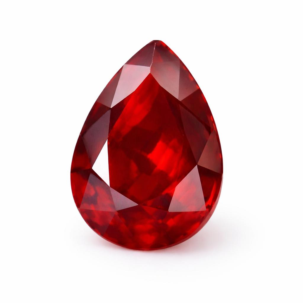 Natural Red Ruby Loose Gemstone Pear Shape 9 Ct for Her/Him for Jewelry Making and Gem Collections